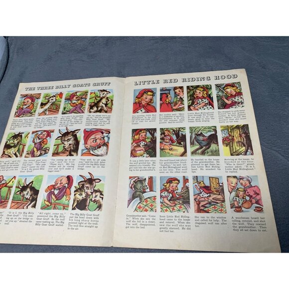 Vintage 1940s Childrens Book "16 Nursery Tales" Illustrated Paperback - Picture 4 of 7